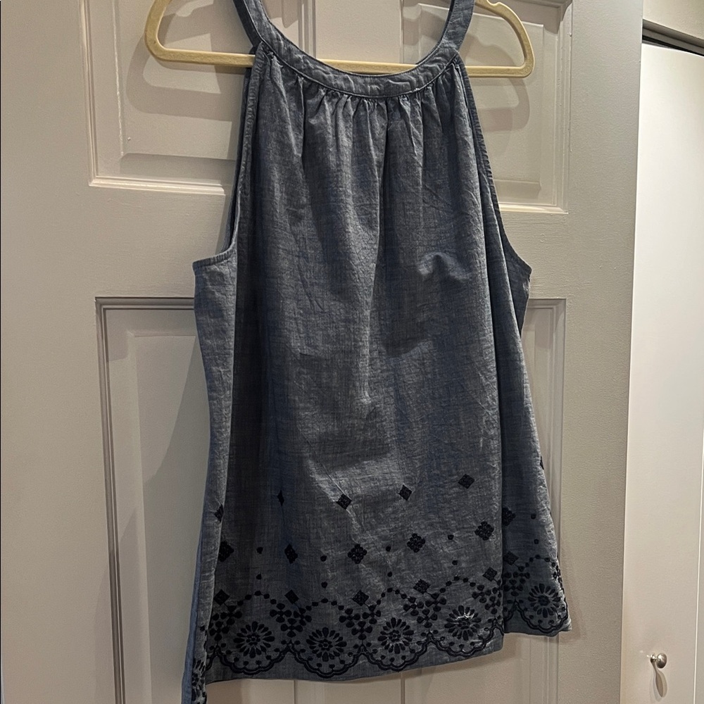 St. John's Bay Blue Sleeveless Tank Top